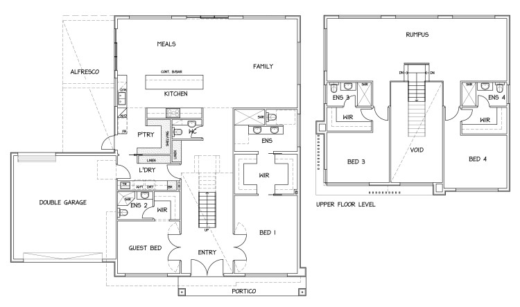 Custom Double Storey Hindmarsh Sketch