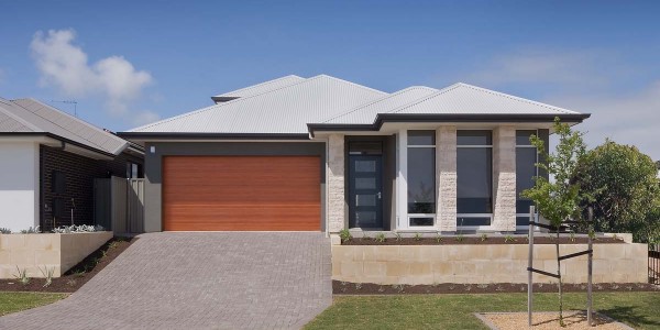 Byron front elevation Byron Loft Double Storey Custom Home Builder Adelaide South Australia