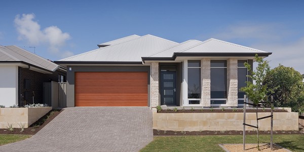 Byron front elevation02 Byron Custom courtyard Home Builder Adelaide South Australia