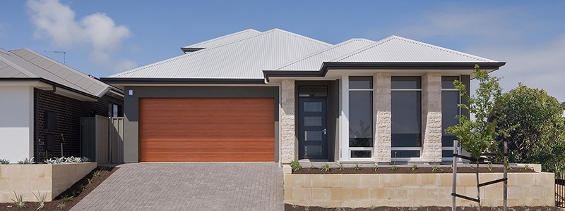 Byron front elevation02 Byron Custom courtyard Home Builder Adelaide South Australia