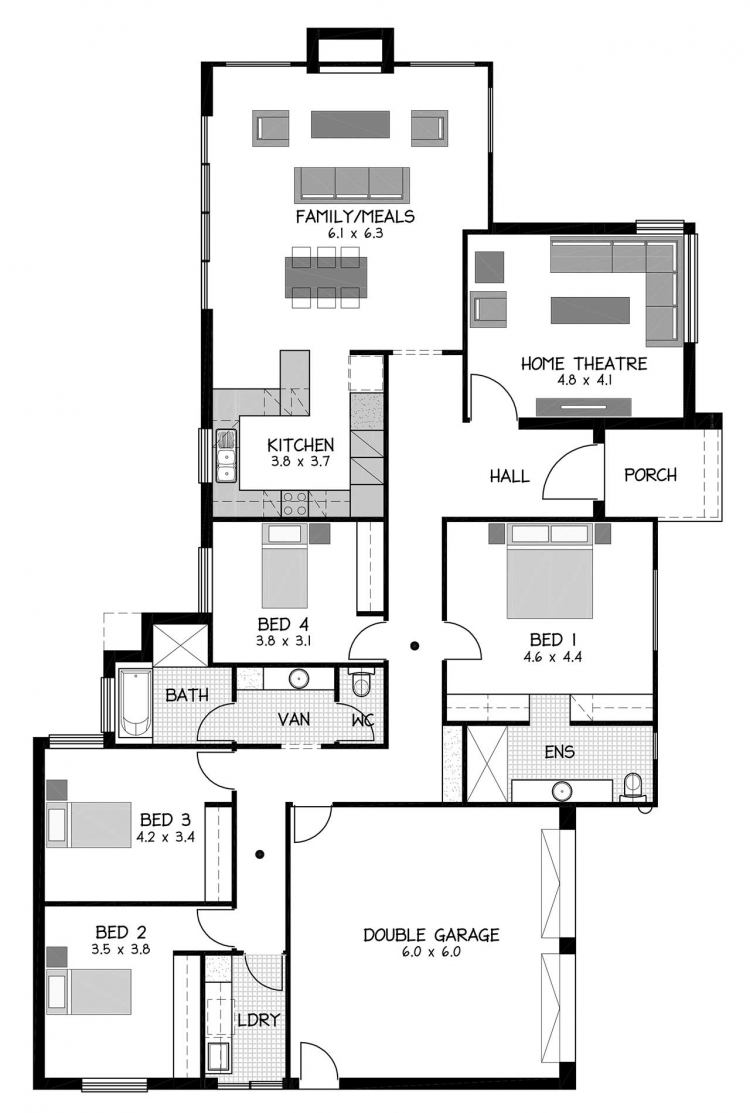 Rossdale Homes Flaxley Floor plan