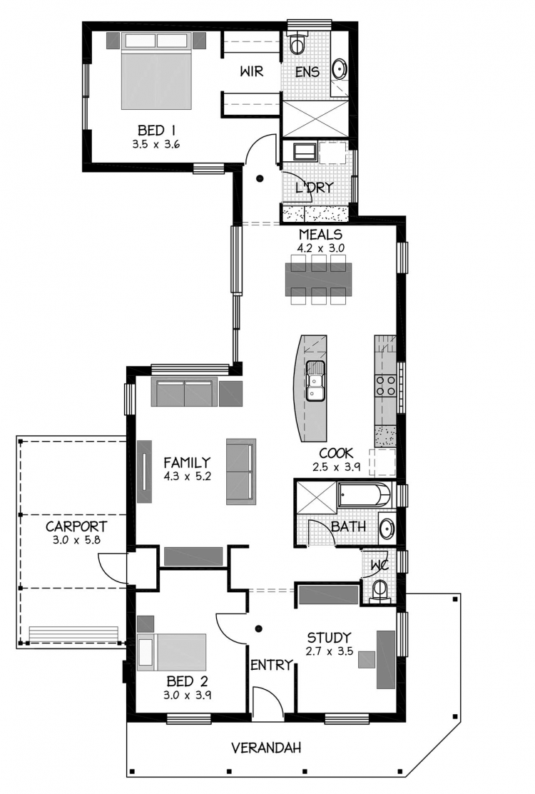 Rossdale Homes Sturt Cottage Floor plan