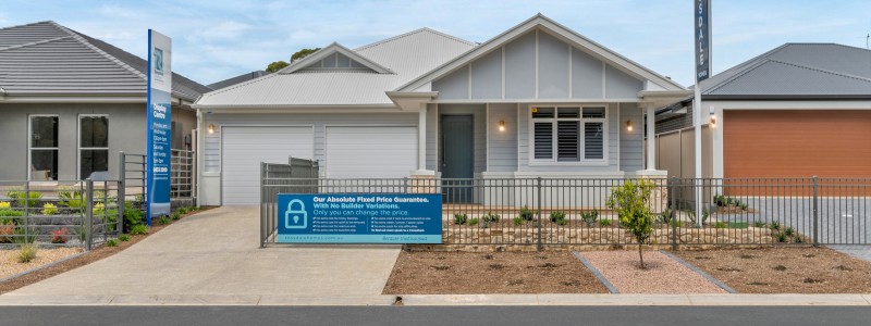 Audrey single storey courtyard hampton custom double white garage doors