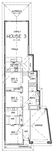 Lot 77 House 3 No 22 Radar St St Agnes Plan