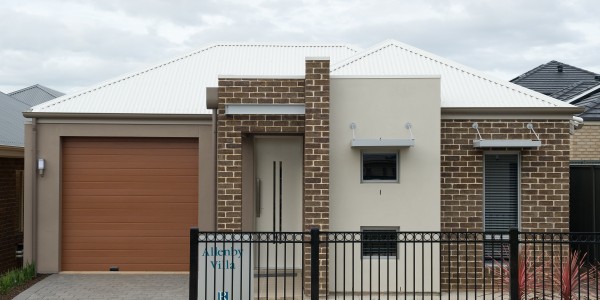 Allebny Villa front elevation small block frontage custom 