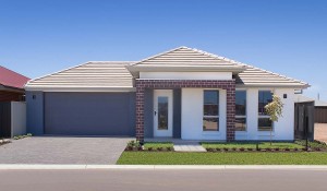 Arlington front elevation brick pier render traditional block 4bed custom