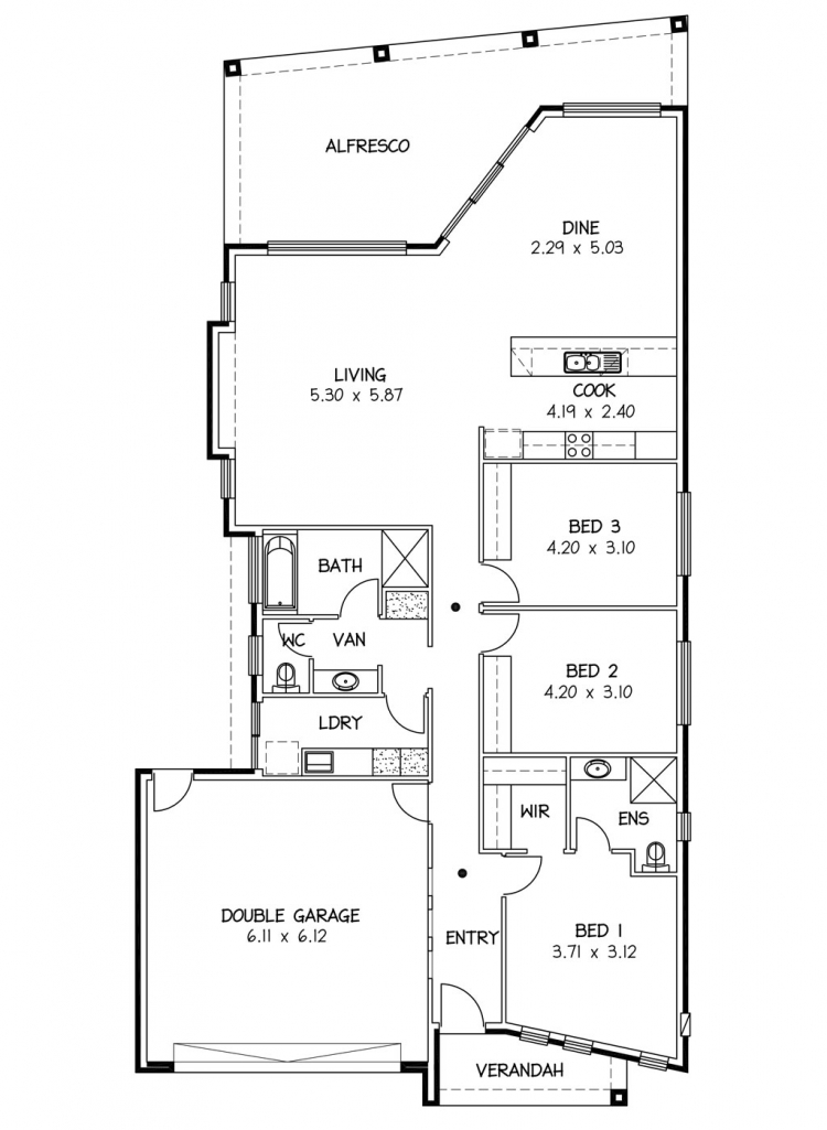 Rossdale Homes Driftwood Floor plan v2