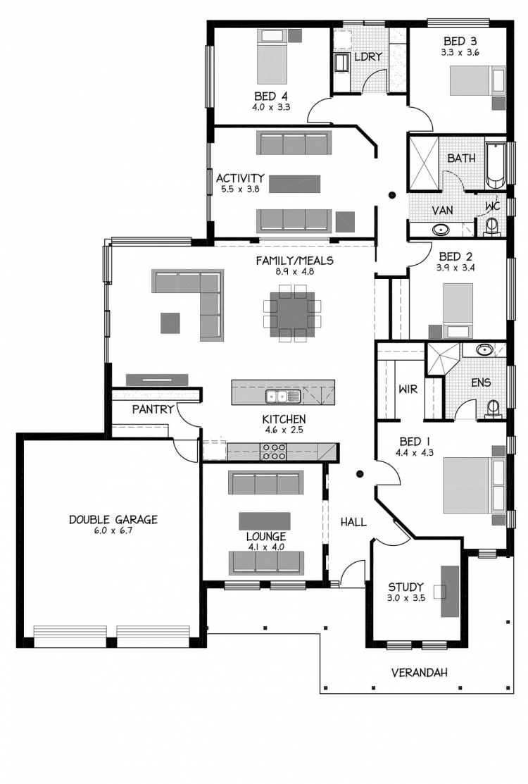 Rossdale Homes Hamilton Floor plan v2