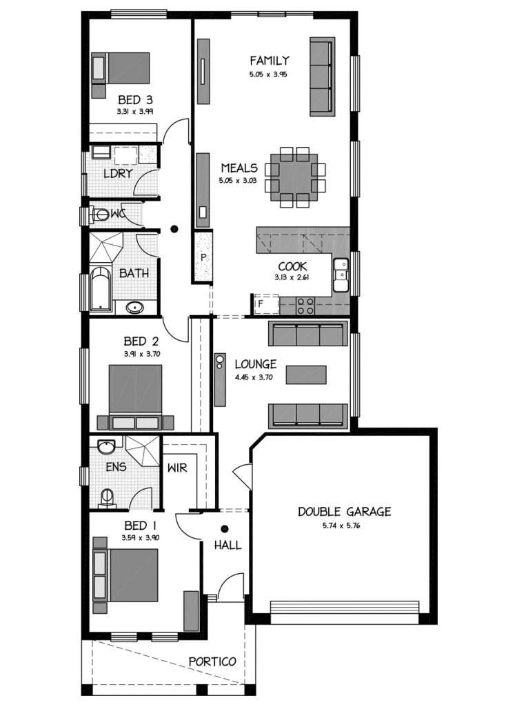 Rossdale Homes Lynton 157 Floor plan