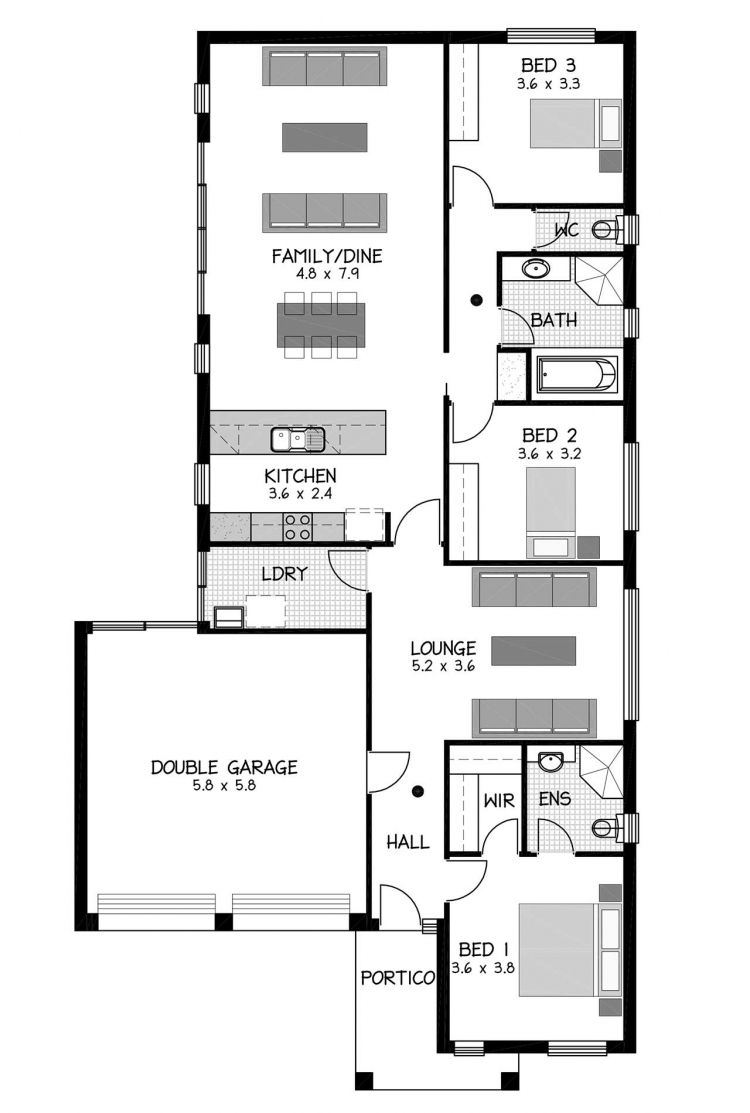 Rossdale Homes Mawson Floor plan