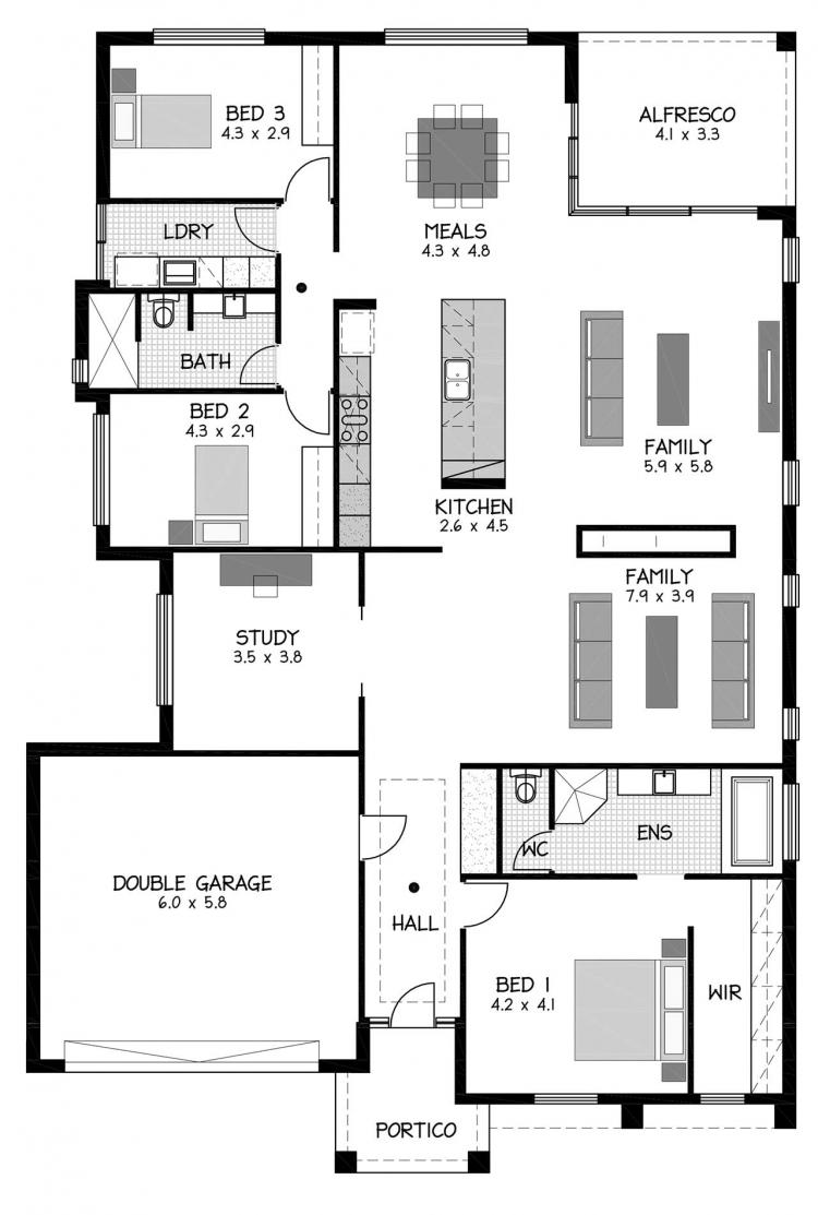 Rossdale Homes Medindie Floor plan