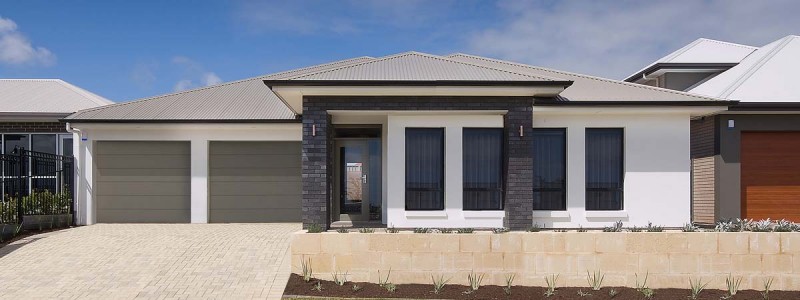 monterey front elevation with garage