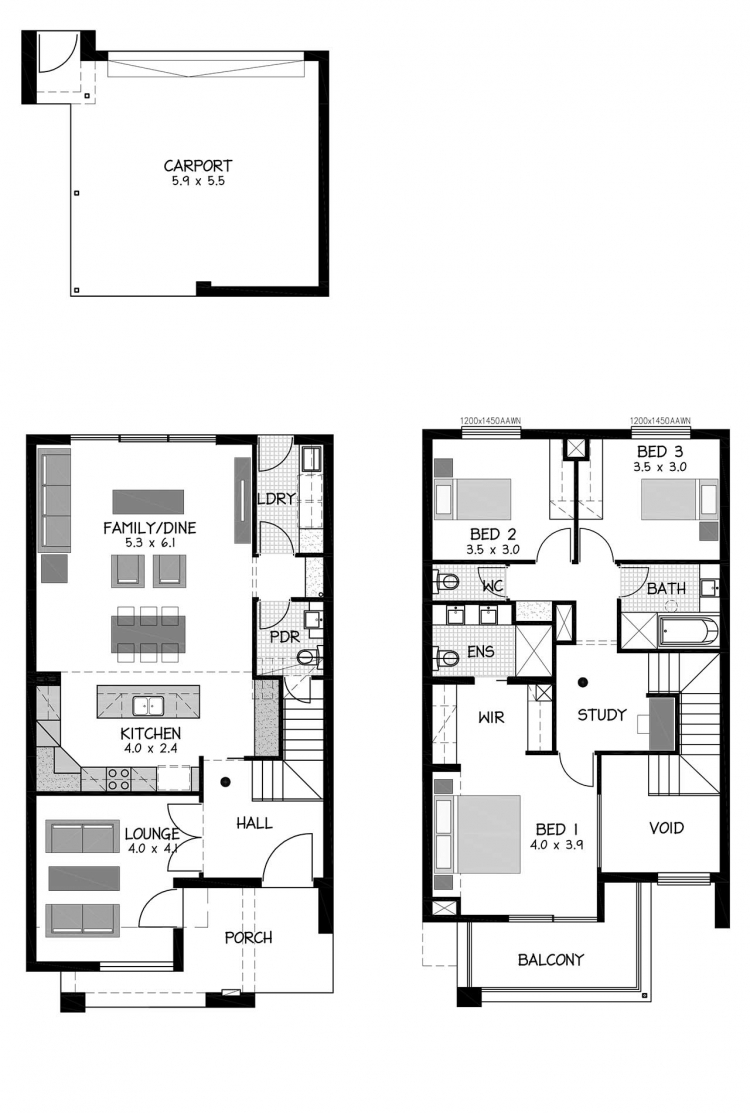 Rossdale Homes Park Terrace Floor plan