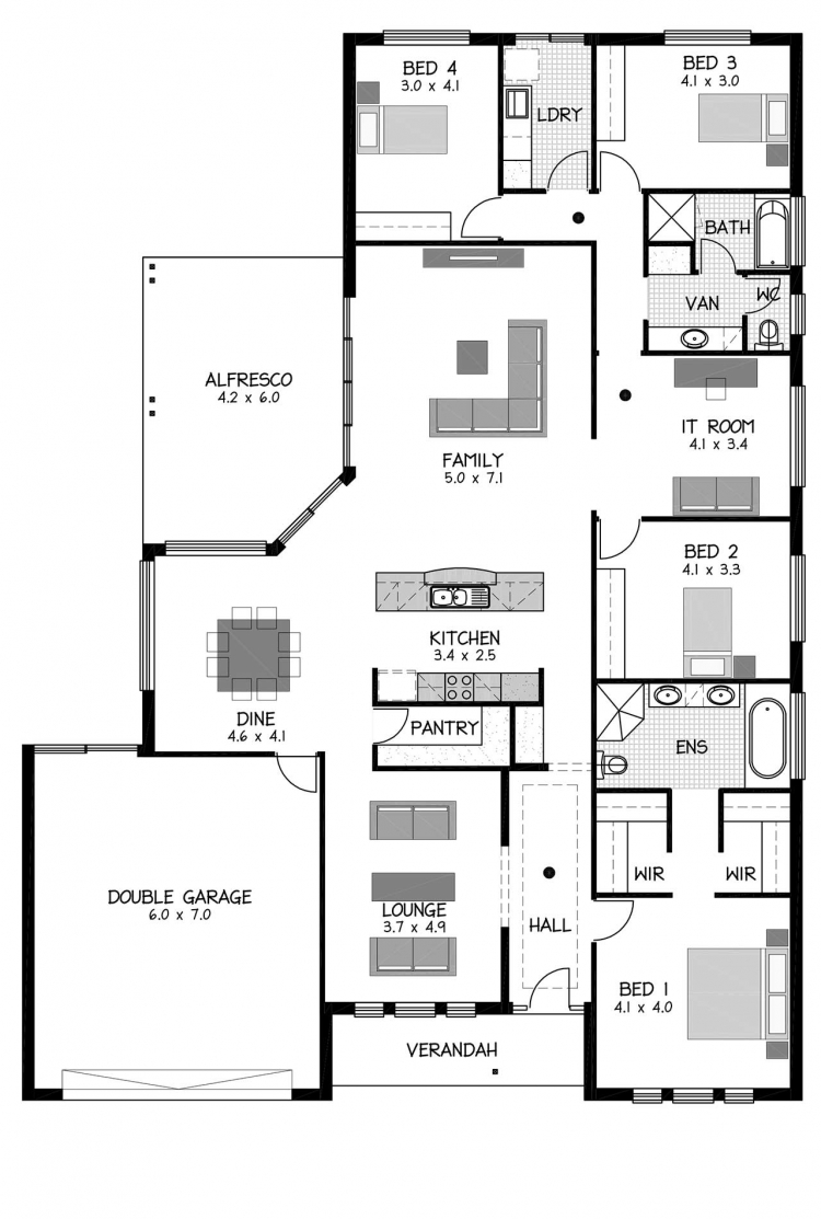 Rossdale Homes Riverside Floor plan