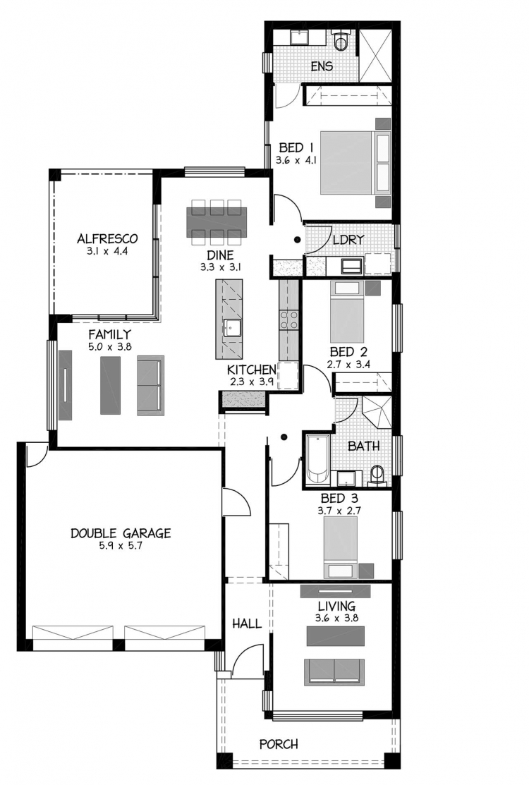 Rossdale Homes Windsor Floor plan