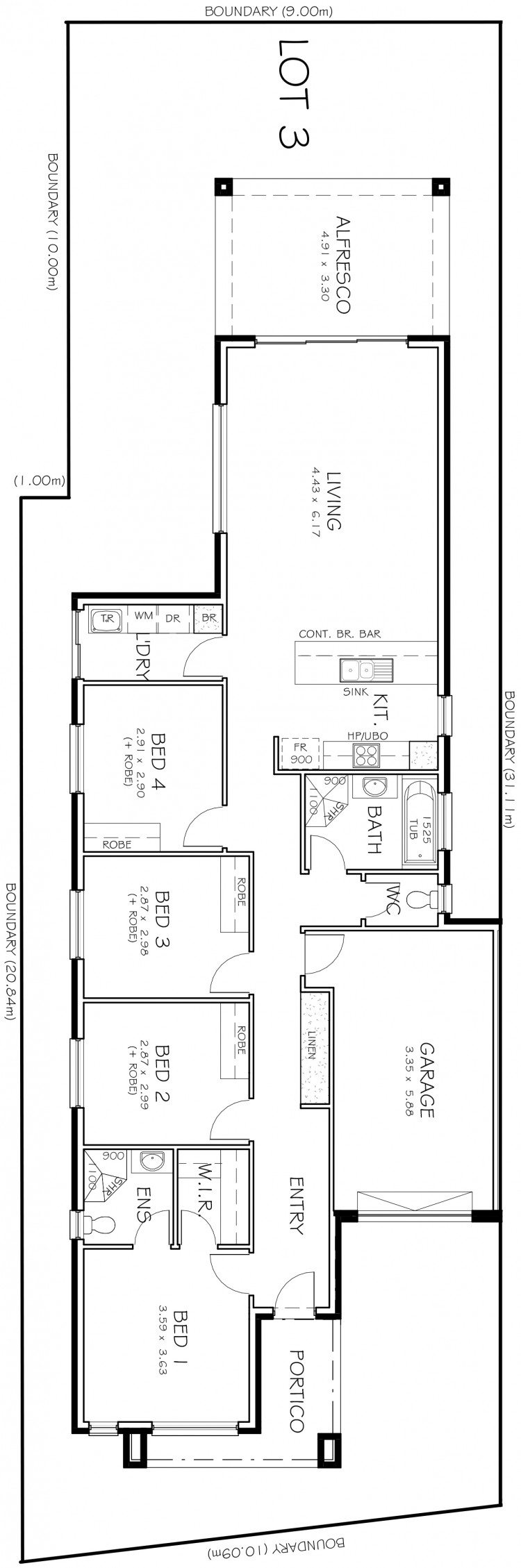1b Lot 3 Site House marketing