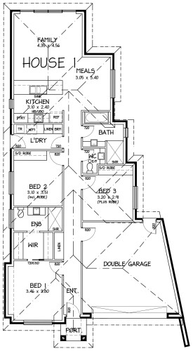 Lot 77 House 1 No 22 Radar St St Agnes Plan v2