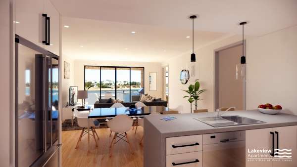 Lakevew Apartments WEST LAKES interior 4 kitchen living edit4