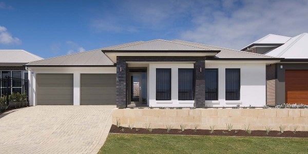 monterey front elevation with garage